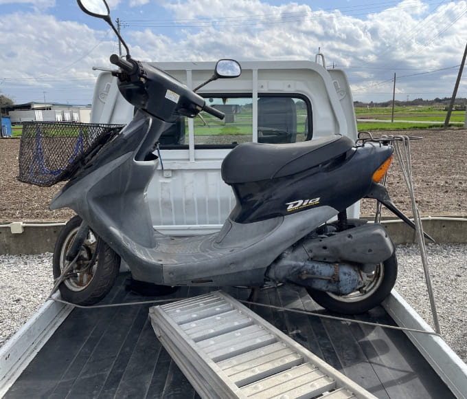 茨城県土浦市よりホンダディオを無料引取致しました。