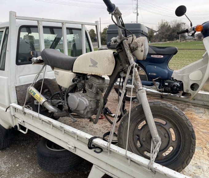 茨城県神栖市よりホンダエイプ50を無料引取致しました。