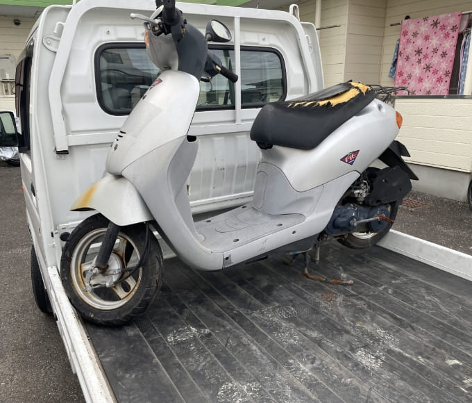 茨城県稲敷郡阿見町よりホンダDIOフィットを無料引取致しました。