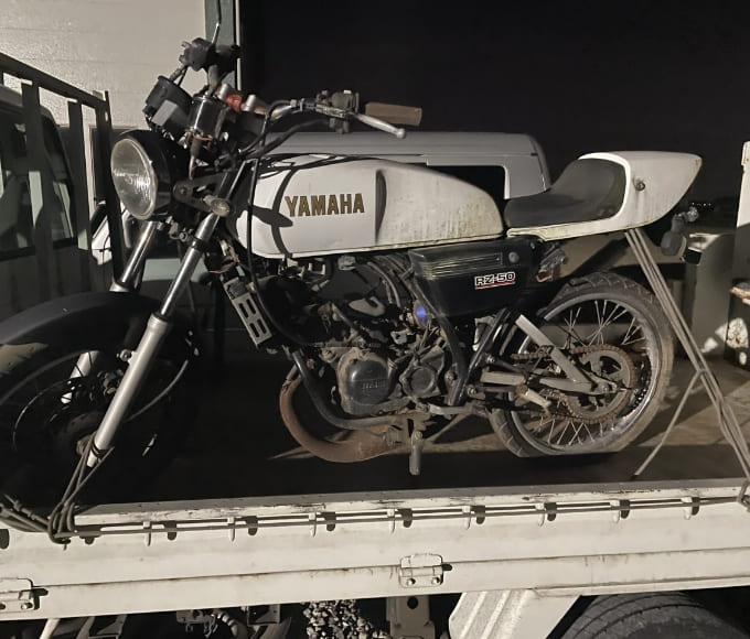 茨城県土浦市よりヤマハRZ50を無料引取致しました。