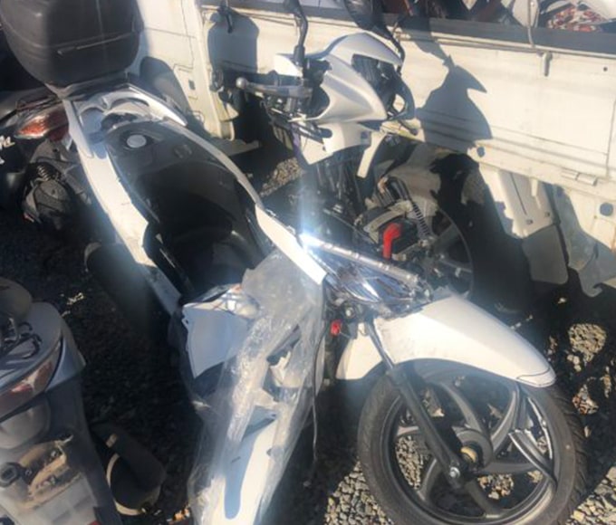 茨城県常総市よりホンダディオ110を無料引取致しました。