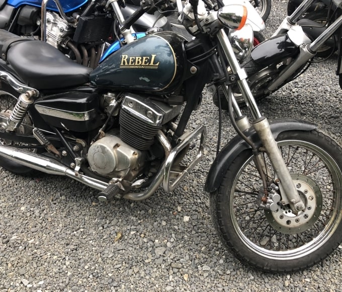 千葉県柏市よりホンダレブル250不動車を無料引取致しました。