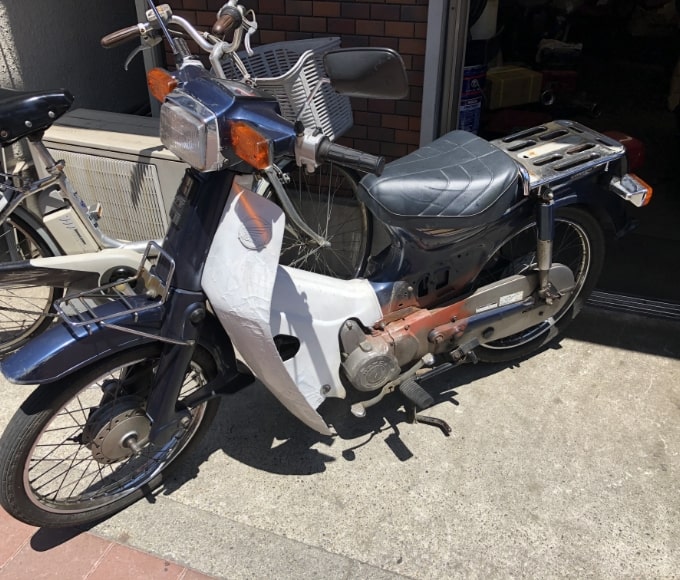 千葉県柏市よりホンダカブ50カスタムを無料引取致しました。