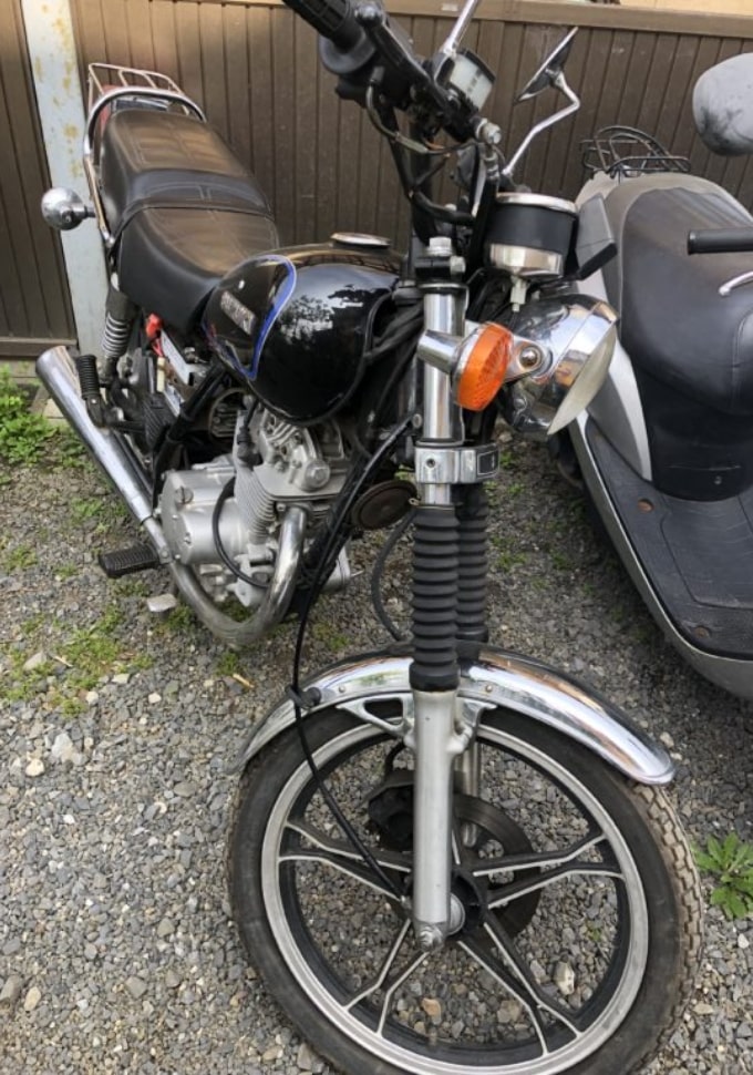 茨城県稲敷郡阿見町よりお引越しのためスズキGN125を無料引取致しました。