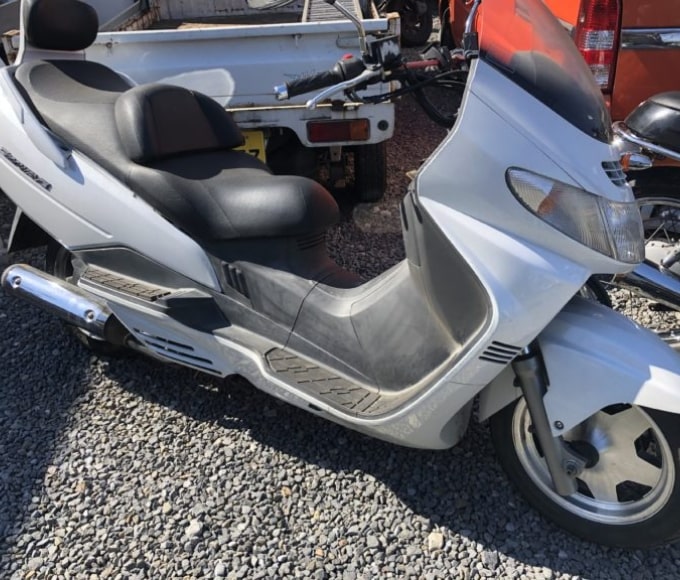 茨城県古河市よりスズキ スカイウェイブ250を無料引取致しました。