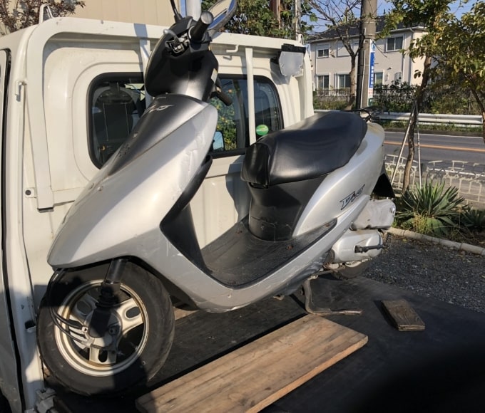 茨城県取手市から原付を引き取りました。